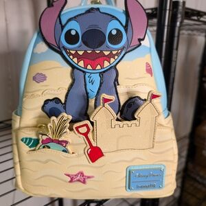 Loungefly Stitch Sandcastle Mini Backpack